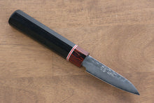  Seisuke VG10 Damascus Paring Japanese Knife 80mm Black Pakka wood Handle - Japanny - Best Japanese Knife