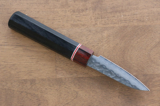 Seisuke VG10 Damascus Paring  80mm Black Pakka wood Handle - Japanny - Best Japanese Knife
