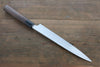 Hideo Kitaoka White Steel No.2 Damascus Yanagiba  240mm Shitan Handle - Japanny - Best Japanese Knife