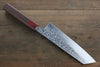 Yu Kurosaki Shizuku SPG2 Hammered Bunka  165mm Shitan Handle - Japanny - Best Japanese Knife