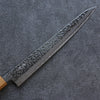 Seisuke Tsukikage AUS10 Migaki Finished Hammered Damascus Sujihiki  270mm Oak Handle - Japanny - Best Japanese Knife