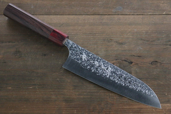 Yu Kurosaki Shizuku R2/SG2 Hammered Santoku Japanese Chef Knife 180mm - Japanny - Best Japanese Knife