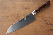  Iseya Molybdenum Santoku  180mm Mahogany Pakka wood Handle - Japanny - Best Japanese Knife