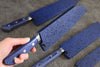 Blue Pakka wood Sheath for 180mm Santoku with Plywood pin - Japanny - Best Japanese Knife