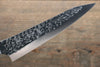 Yu Kurosaki Shizuku R2/SG2 Hammered Petty-Utility  150mm Stabilized wood Handle - Japanny - Best Japanese Knife