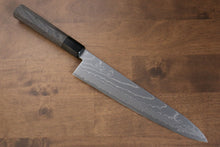  Kajin Cobalt Special Steel Damascus Gyuto 240mm Gray Pakka wood Handle - Japanny - Best Japanese Knife