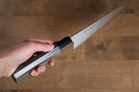 Seisuke VG10 Damascus Santoku 180mm Gray Pakka wood Handle - Japanny - Best Japanese Knife