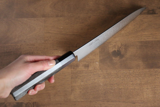 Seisuke VG10 Damascus Gyuto  210mm Gray Pakka wood Handle - Japanny - Best Japanese Knife