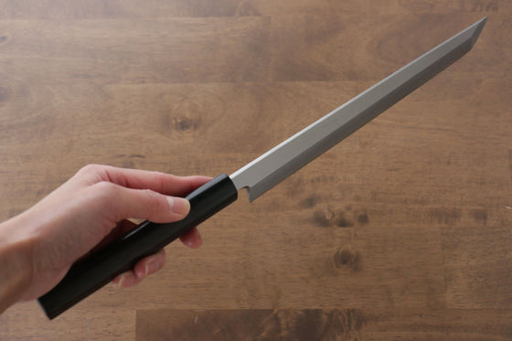 Jikko Silver Steel No.3 Sakimaru Yanagiba Japanese Knife 240mm Shitan Handle - Japanny - Best Japanese Knife