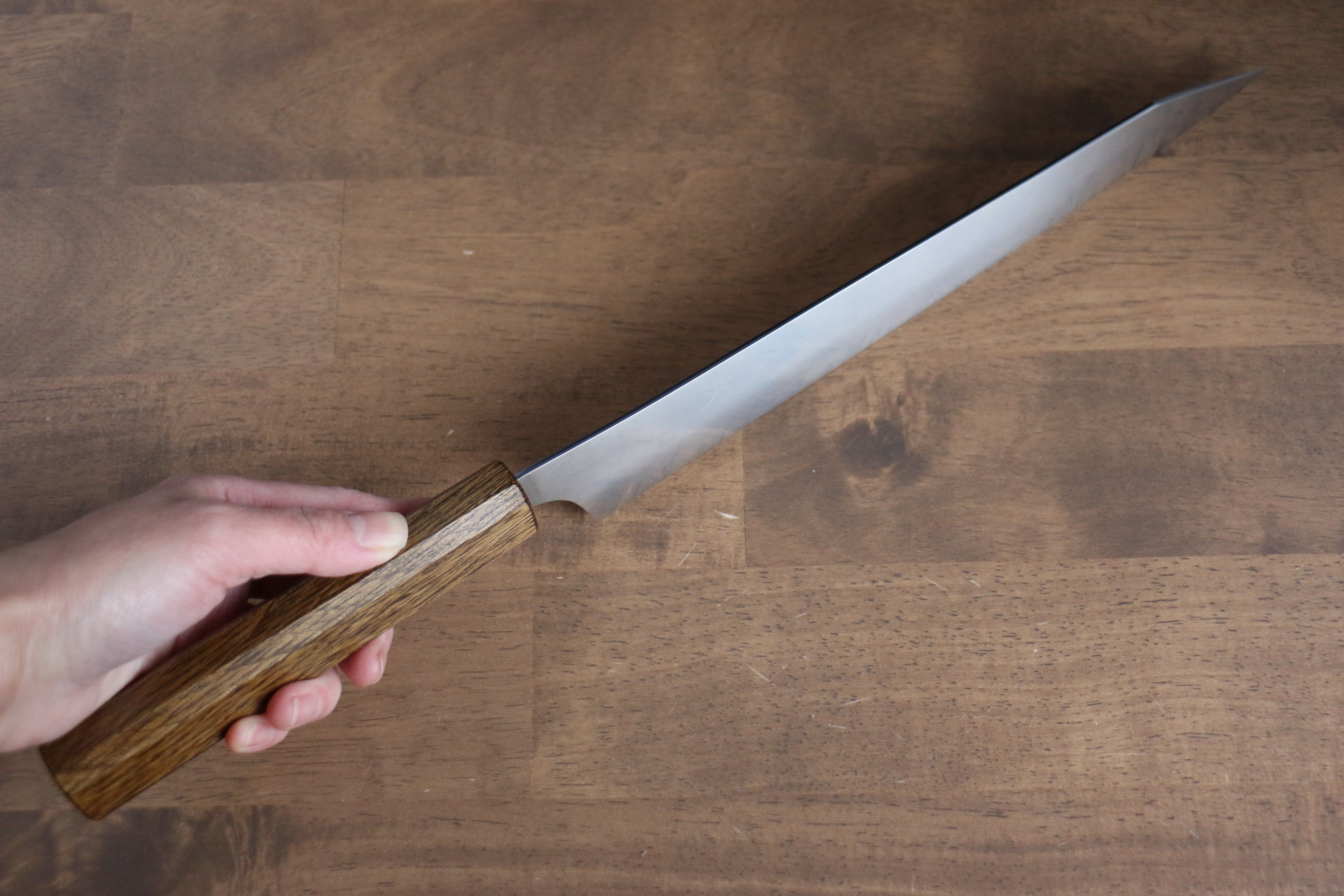 Yu Kurosaki Gekko HAP40 Sujihiki Japanese Knife 270mm Oak Handle - Japanny - Best Japanese Knife