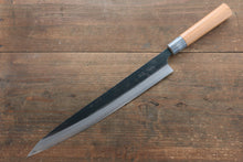  Masakage Masakage Mizu Blue Steel No.2 Black Finished Sujihiki 300mm with American Cherry Handle - Japanny - Best Japanese Knife