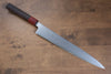 Yu Kurosaki Senko R2/SG2 Hammered Sujihiki  270mm Shitan (ferrule: Red Pakka wood) Handle - Japanny - Best Japanese Knife