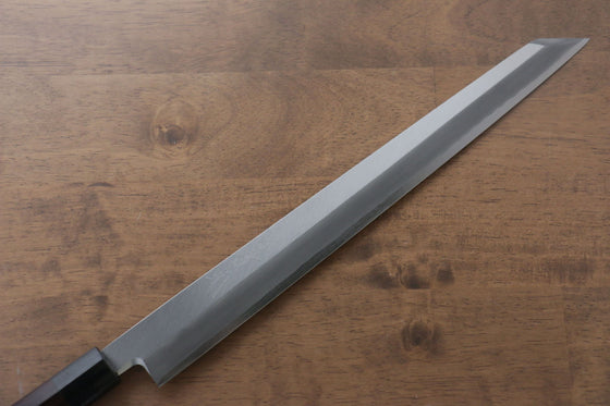 Jikko Silver Steel No.3 Kiritsuke Yanagiba  330mm Shitan Handle - Japanny - Best Japanese Knife