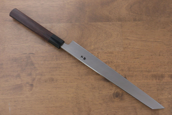 Jikko Silver Steel No.3 Kiritsuke Yanagiba  240mm Shitan Handle - Japanny - Best Japanese Knife