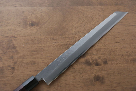 Jikko Silver Steel No.3 Kiritsuke Yanagiba  240mm Shitan Handle - Japanny - Best Japanese Knife