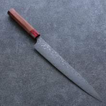  Yoshimi Kato R2/SG2 Damascus Sujihiki 270mm Red Honduras Handle - Japanny - Best Japanese Knife