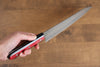 Seisuke Ringo Silver Steel No.3 Nashiji Gyuto 210mm Red Pakka wood Handle - Japanny - Best Japanese Knife