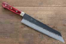  Seisuke Kurobeni Blue Super Hammered Kurouchi Kiritsuke Gyuto Japanese Knife 210mm Red Pakka wood Handle - Japanny - Best Japanese Knife
