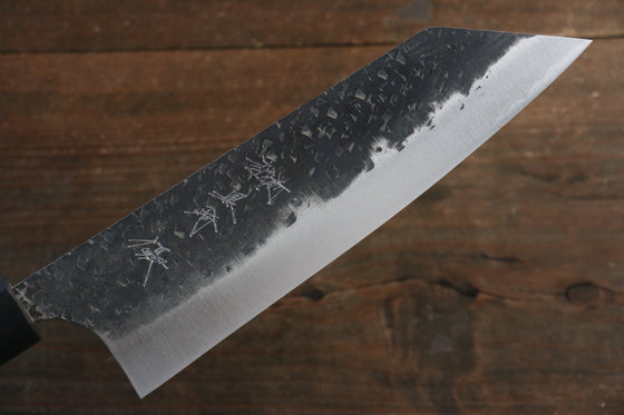 Yu Kurosaki Blue Super Hammered Bunka Japanese Knife 180mm Padoauk Handle - Japanny - Best Japanese Knife