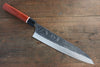 Yu Kurosaki Blue Super Hammered Gyuto Japanese Knife 240mm Padoauk Handle - Japanny - Best Japanese Knife