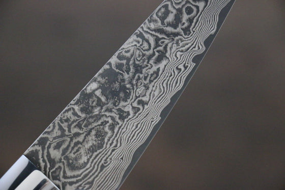 Takeshi Saji R2/SG2 Black Damascus Petty-Utility  90mm Ironwood Handle - Japanny - Best Japanese Knife