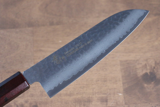 Sakai Takayuki Nanairo VG10 33 Layer Santoku 180mm ABS resin(Red tortoiseshell) Handle - Japanny - Best Japanese Knife