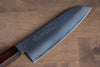Sakai Takayuki Nanairo VG10 33 Layer Santoku 180mm ABS resin(Retro wood grain) Handle - Japanny - Best Japanese Knife