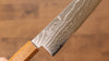 Kajin Cobalt Special Steel Damascus Gyuto 210mm Burnt Oak (Mehakkaku) Handle - Japanny - Best Japanese Knife