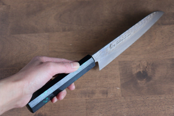 Sakai Takayuki Nanairo VG10 33 Layer Santoku 180mm ABS resin(Green tortoiseshell) Handle - Japanny - Best Japanese Knife