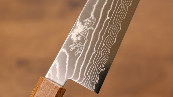 Kajin Cobalt Special Steel Damascus Gyuto 240mm Burnt Oak (Mehakkaku) Handle - Japanny - Best Japanese Knife