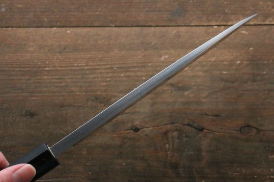 Hideo Kitaoka [Left Handed] Blue Steel No.2 Damascus Deba 180mm Shitan Handle - Japanny - Best Japanese Knife