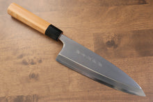  Sakai Takayuki Hakugin INOX Mirrored Finish Deba  210mm Yew tree Handle - Japanny - Best Japanese Knife