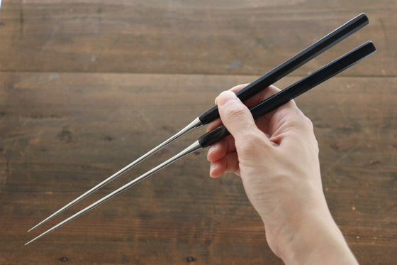 Sakai Takayuki Stainless Steel Moribashi Ebony Wood Handle - Japanny - Best Japanese Knife