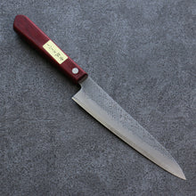  Seisuke Blue Super Hammered Petty-Utility 150mm Red Pakka wood Handle - Japanny - Best Japanese Knife