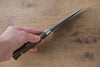 Takeshi Saji VG10 Black Damascus Petty-Utility Japanese Knife 90mm Ironwood Handle - Japanny - Best Japanese Knife