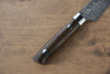 Takeshi Saji VG10 Black Damascus Petty-Utility Japanese Knife 90mm Ironwood Handle - Japanny - Best Japanese Knife