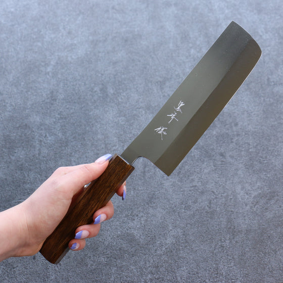 Yu Kurosaki New Gekko VG-XEOS Nakiri  165mm Oak Handle - Japanny - Best Japanese Knife