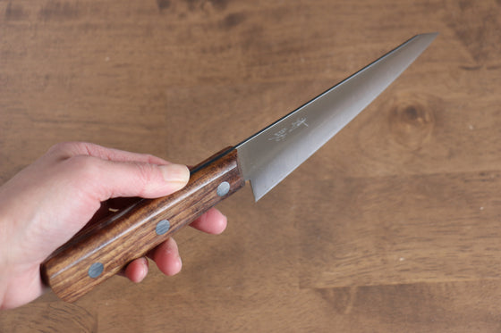 Seisuke Sanzoku Japanese Steel Honesuki Boning  150mm Shitan Handle - Japanny - Best Japanese Knife