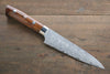Takeshi Saji R2/SG2 Diamond Finish Damascus Petty-Utility 135mm Ironwood Handle - Japanny - Best Japanese Knife