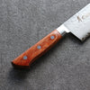 Sakai Takayuki VG5 Hammered Santoku  175mm Brown Pakka wood Handle - Japanny - Best Japanese Knife