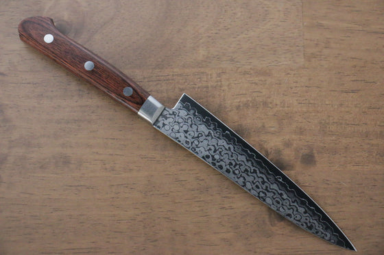 Sakai Takayuki VG10 17 Layer Damascus Mirrored Finish Petty-Utility 135mm - Japanny - Best Japanese Knife