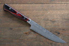  Yoshimi Kato VG10 Damascus Steak 120mm Red Pakka wood Handle - Japanny - Best Japanese Knife