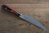Yoshimi Kato VG10 Damascus Steak 120mm Red Pakka wood Handle - Japanny - Best Japanese Knife