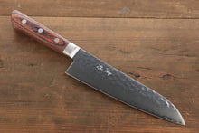  Seisuke VG10 33 Layer Damascus Santoku Japanese Knife 180mm Mahogany Handle - Japanny - Best Japanese Knife