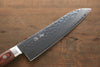 Seisuke VG10 33 Layer Damascus Santoku  180mm Mahogany Handle - Japanny - Best Japanese Knife
