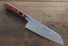 Kunihira Tanzo VG1 Damascus Santoku 170mm Mahogany Handle - Japanny - Best Japanese Knife