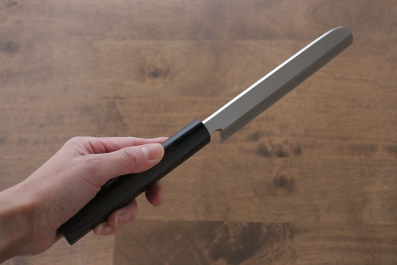Jikko Silver Steel No.3 Kamagata Usuba 165mm Shitan Handle - Japanny - Best Japanese Knife
