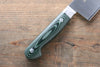 Sakai Takayuki Grand Chef Grand Chef Swedish Steel Santoku 180mm Green Micarta Handle - Japanny - Best Japanese Knife