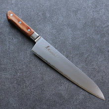  Sakai Takayuki VG5 Hammered Gyuto Japanese Knife 240mm Brown Pakka wood Handle - Japanny - Best Japanese Knife
