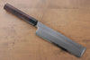 Jikko Silver Steel No.3 Usuba Japanese Knife 195mm Shitan Handle - Japanny - Best Japanese Knife
